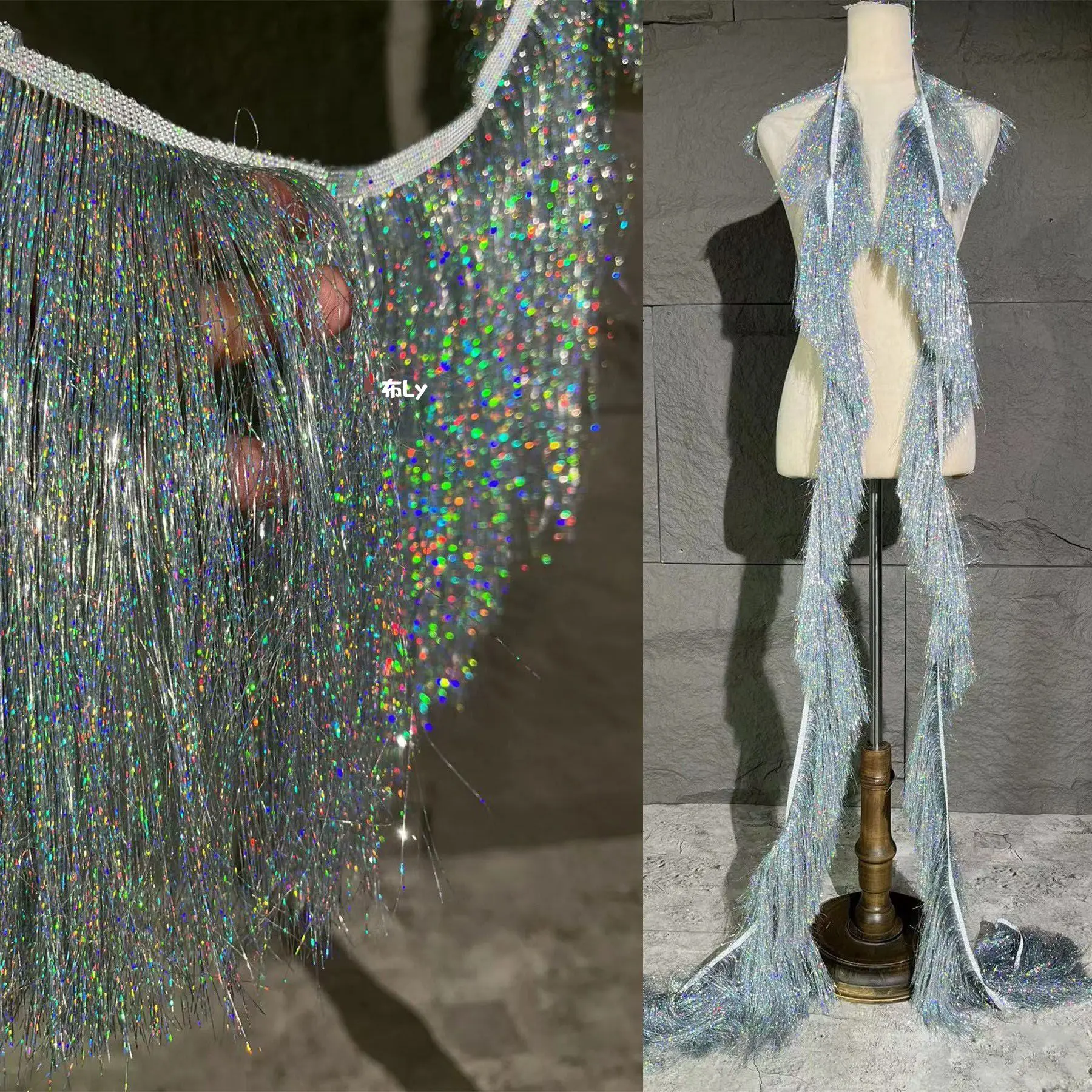 20cm laser tassel fringe hem lace for stage, home, curtain decoration, performance costumes, and designer clothing accessories
20cm laser tassel fringe hem lace for stage, home, curtain decoration, performance costumes, and designer clothing accessories