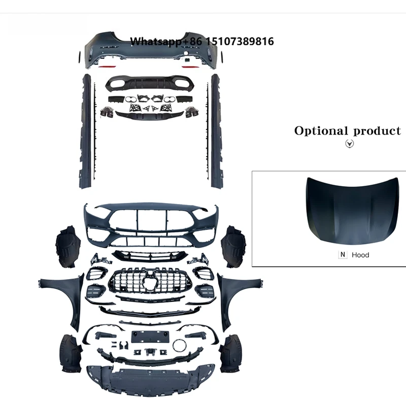 2019-2024 Class W177 Sedan Exterior Decoration Full A45s Bodykit Wide Bonnet Bumper Car Upgrade for Normal Car New
2019-2024 Class W177 Sedan Exterior Decoration Full A45s Bodykit Wide Bonnet Bumper Car Upgrade for Normal Car New