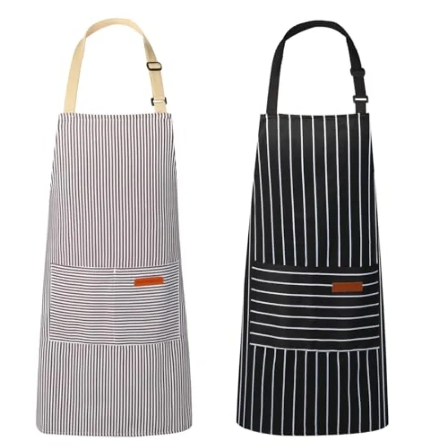 2 Pack Kitchen Aprons, Apron for Cooking with 2 Pockets, Unisex Adjustable Neck Strap Chef Aprons for Men Women
2 Pack Kitchen Aprons, Apron for Cooking with 2 Pockets, Unisex Adjustable Neck Strap Chef Aprons for Men Women