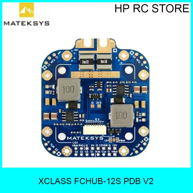 Matek System XCLASS PDB FCHUB-12S V2 Board 5V & 12V Output w/ Current Sensor 3-12S Lipo for RC Drone FPV Quadcopter Multicopter
Matek System XCLASS PDB FCHUB-12S V2 Board 5V & 12V Output w/ Current Sensor 3-12S Lipo for RC Drone FPV Quadcopter Multicopter