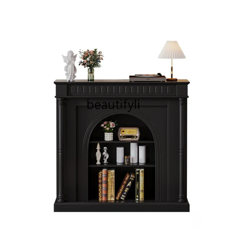 French Fireplace Curio Cabinet Living Room American Entrance Cabinet Storage Rack Storage Cabinet
French Fireplace Curio Cabinet Living Room American Entrance Cabinet Storage Rack Storage Cabinet