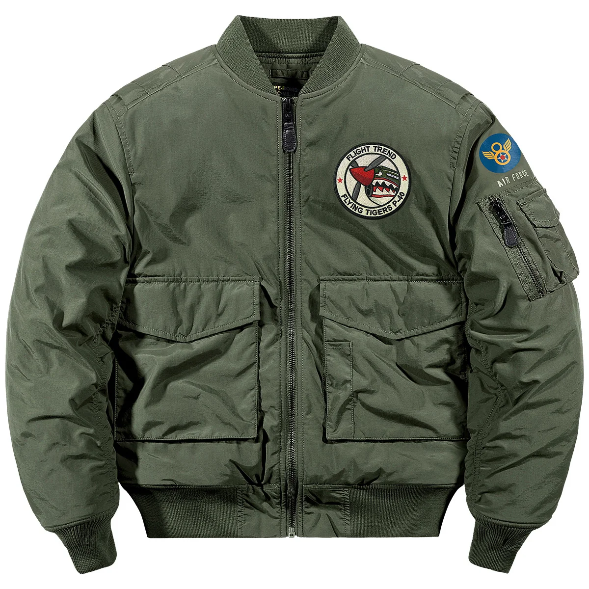Men's Winter Bomber Jacket Thicken Cotton Lining Embroidery Shoulder Pockets Cargo Coat Military Tactical Flight
Men's Winter Bomber Jacket Thicken Cotton Lining Embroidery Shoulder Pockets Cargo Coat Military Tactical Flight