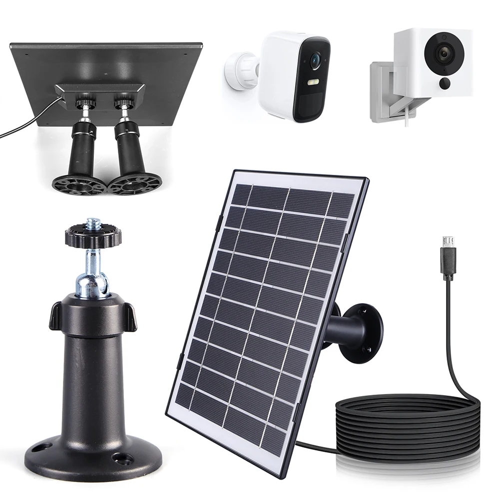 For EufyCam 5V 10W Security Camera Solar Panel For Wyze Cam Cameras Solar Charger Waterproof 360°Adjustable Mount Charger Panels
For EufyCam 5V 10W Security Camera Solar Panel For Wyze Cam Cameras Solar Charger Waterproof 360°Adjustable Mount Charger Panels