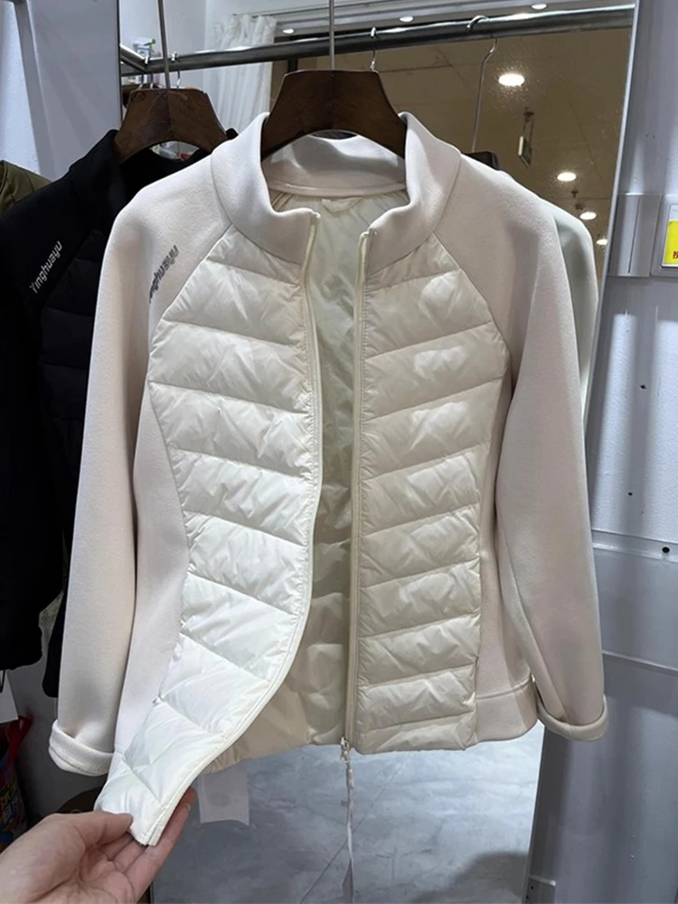 Men's down Jaet oulder Sve Splicing Outdoor Warmth Faion Brand High-End Feel Winter Coat ort Sle White Du down
Men's down Jaet oulder Sve Splicing Outdoor Warmth Faion Brand High-End Feel Winter Coat ort Sle White Du down