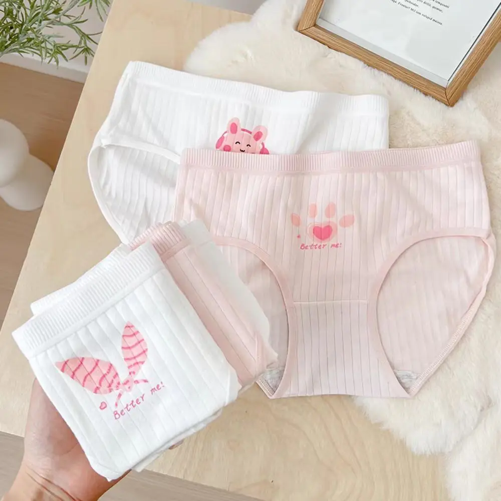 5Pcs Breathable Rabbit Cat Paw Briefs Ultra-thin Cotton Crotch Mid Waist Underpants Underwear Lingerie Panties for Women Lady
5Pcs Breathable Rabbit Cat Paw Briefs Ultra-thin Cotton Crotch Mid Waist Underpants Underwear Lingerie Panties for Women Lady