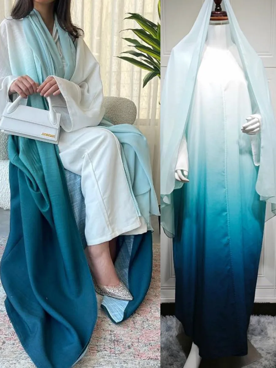 Женское Ид Дубай Абая Роскошная мусульманская мода градиентного цвета кимоно кардиган хиджаб платье кафтан халат Femme исламская одежда Kebaya
Женское Ид Дубай Абая Роскошная мусульманская мода градиентного цвета кимоно кардиган хиджаб платье кафтан халат Femme исламская одежда Kebaya