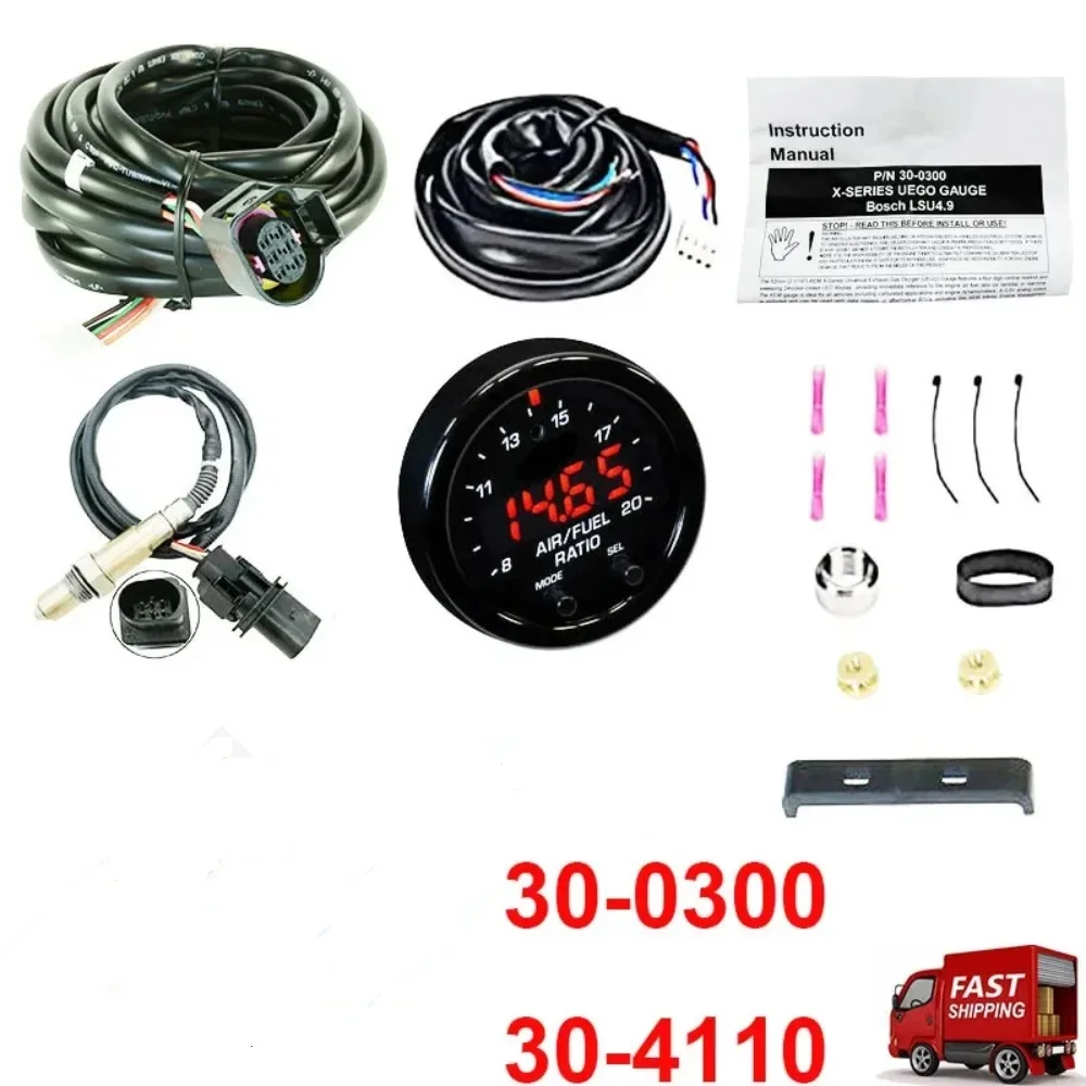 30-0300 30-4110 X-Series Wideband O2 Air Fuel Ratio Gauge Kit Exhaust Gas Oxygen Sensor for Nissan Volvo Lexus Cummins Suzuki
30-0300 30-4110 X-Series Wideband O2 Air Fuel Ratio Gauge Kit Exhaust Gas Oxygen Sensor for Nissan Volvo Lexus Cummins Suzuki