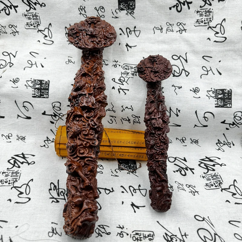 Даосские принадлежности, молния, тыква, зизифус, деревянные украшения Ruyi,intricately резные Jiulong Ruyi Jujube Wood Ruyi, украшения фэн-шуй
Даосские принадлежности, молния, тыква, зизифус, деревянные украшения Ruyi,intricately резные Jiulong Ruyi Jujube Wood Ruyi, украшения фэн-шуй