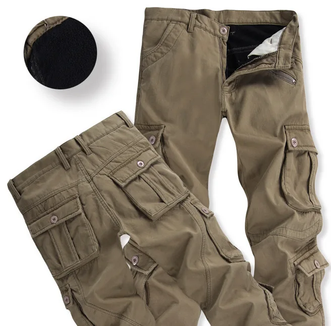 Men's Cotton Pants, Fleece-lined and Thickened Work Pants with Multiple Pockets for Winter, Casual Pants From Europe and America
Men's Cotton Pants, Fleece-lined and Thickened Work Pants with Multiple Pockets for Winter, Casual Pants From Europe and America