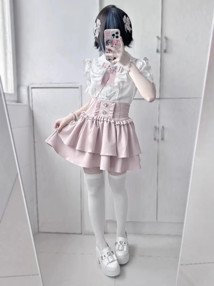 Японская милая юбка-торт в стиле Лолиты Y2k, женская кавайная юбка с высокой талией и стразами, клетчатые многослойные юбки с рюшами, милые мини-юбки трапециевидной формы
Японская милая юбка-торт в стиле Лолиты Y2k, женская кавайная юбка с высокой талией и стразами, клетчатые многослойные юбки с рюшами, милые мини-юбки трапециевидной формы