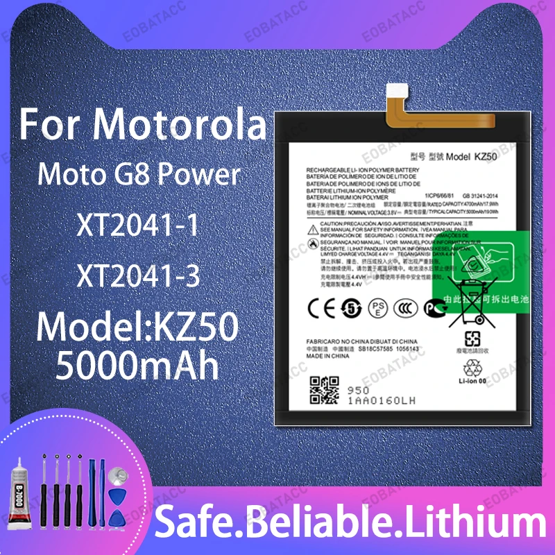 100% Brand New KZ50 Battery For Motorola Moto G8 Power Large capacity Batteries+Free Tools
100% Brand New KZ50 Battery For Motorola Moto G8 Power Large capacity Batteries+Free Tools