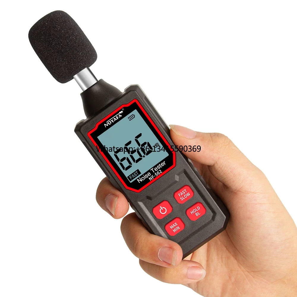 Factory Price NF-562 Digital Readout Noise Meter 30~130dB Hand-held Sound Noise Meter with Backlight Alarm
Factory Price NF-562 Digital Readout Noise Meter 30~130dB Hand-held Sound Noise Meter with Backlight Alarm