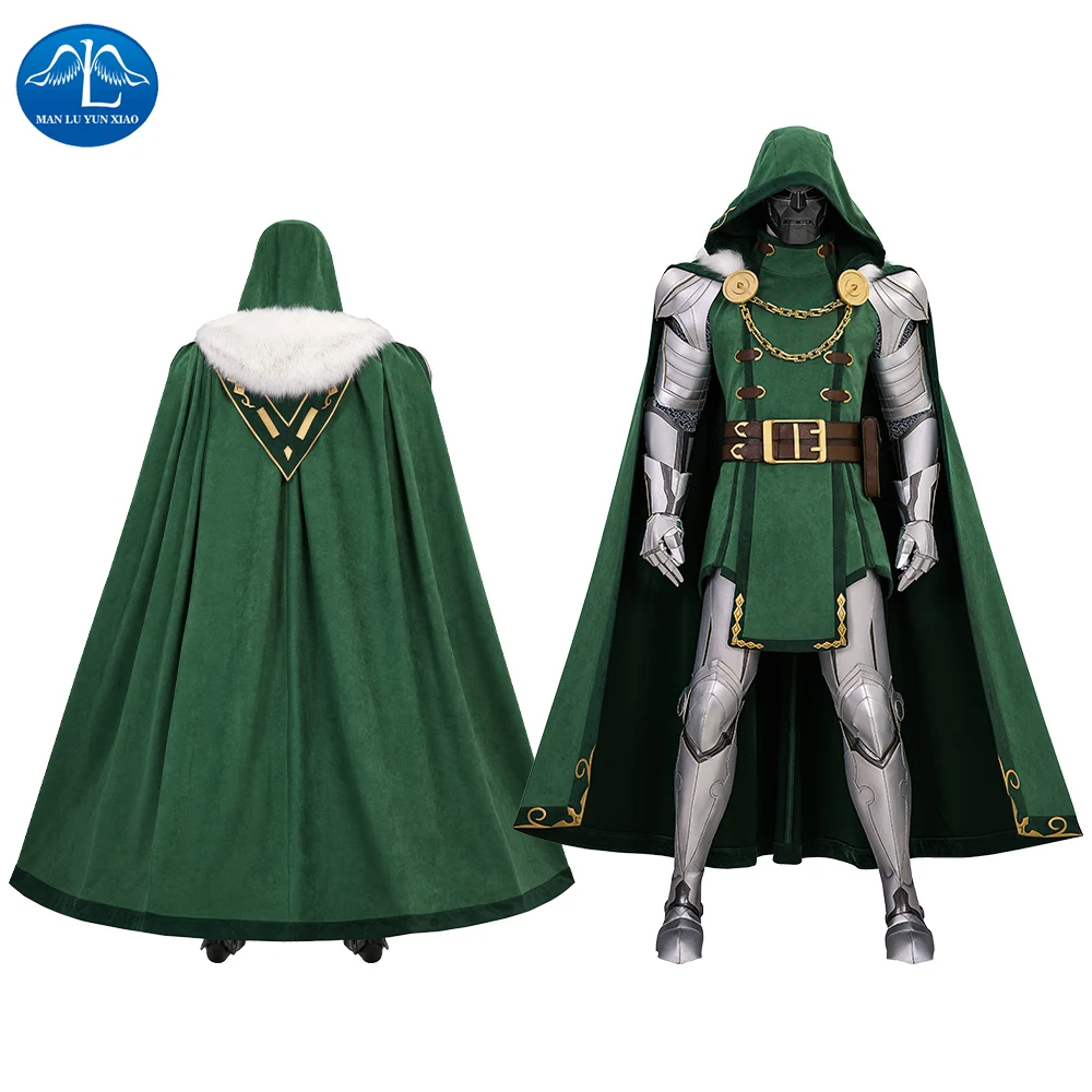 Doctor Doom Cosplay Costumes Deluex Armor Suit Jumpsuit Cloak Mask Mens Victor Von Doom Role Play Uniform Halloween Party Outfit
Doctor Doom Cosplay Costumes Deluex Armor Suit Jumpsuit Cloak Mask Mens Victor Von Doom Role Play Uniform Halloween Party Outfit
