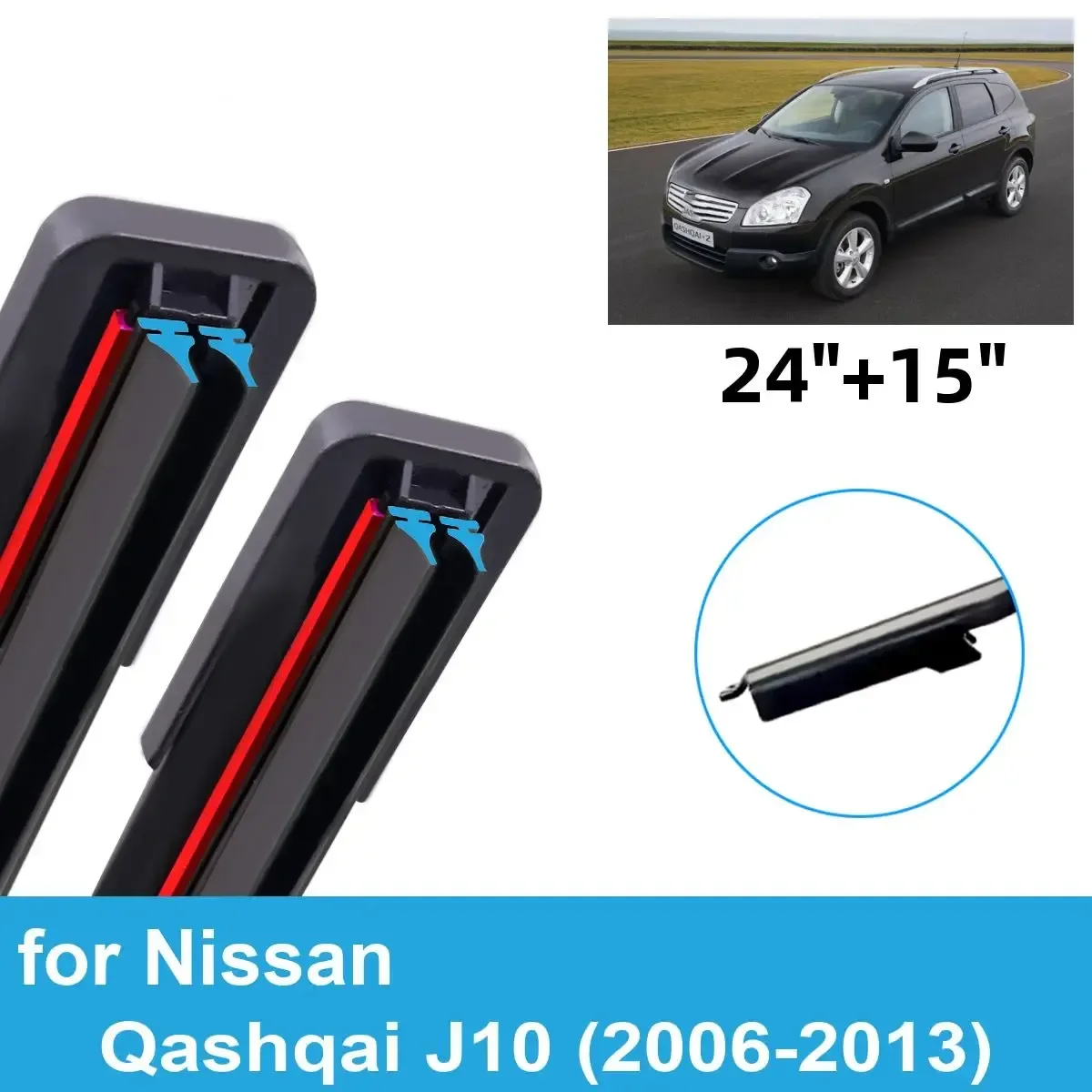 2PCS Car Wiper Blades for 2006-2013 Nissan Qashqai J10 Front Windscreen Windshield Double Rubber Car Accessories 2011 2012 2013
2PCS Car Wiper Blades for 2006-2013 Nissan Qashqai J10 Front Windscreen Windshield Double Rubber Car Accessories 2011 2012 2013