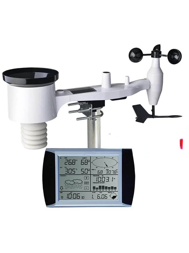 station 1080 wirelessly transmits data to store temperature, humidity, wind speed, wind direction and rainfall.
station 1080 wirelessly transmits data to store temperature, humidity, wind speed, wind direction and rainfall.