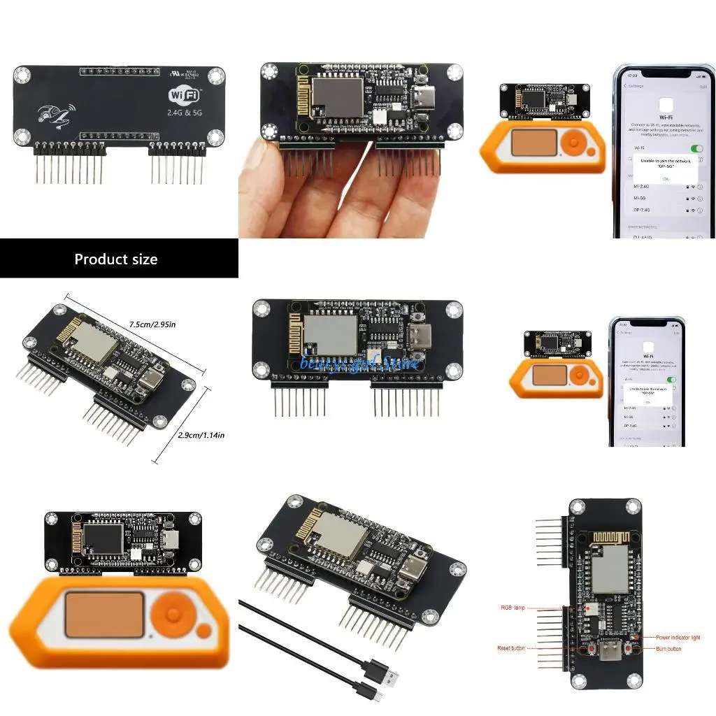 C7AB 2.4G WiFi Module IoT Development Board CC1101 NRF24 Remote Monitoring