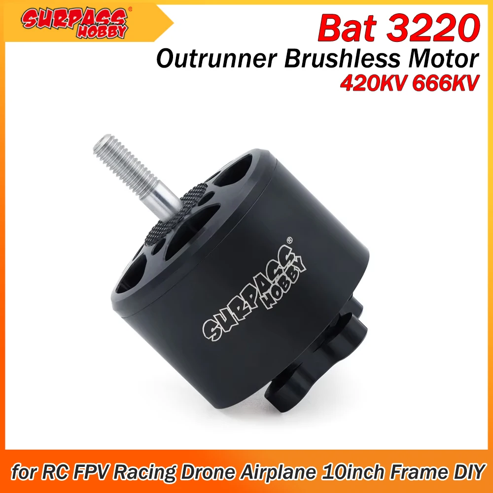 Surpass Hobby 3220 420KV 666KV FPV Outrunner Brushless Motor for RC Racing Drone Multirotor DIY 10in Frame Propeller DIY Parts
Surpass Hobby 3220 420KV 666KV FPV Outrunner Brushless Motor for RC Racing Drone Multirotor DIY 10in Frame Propeller DIY Parts