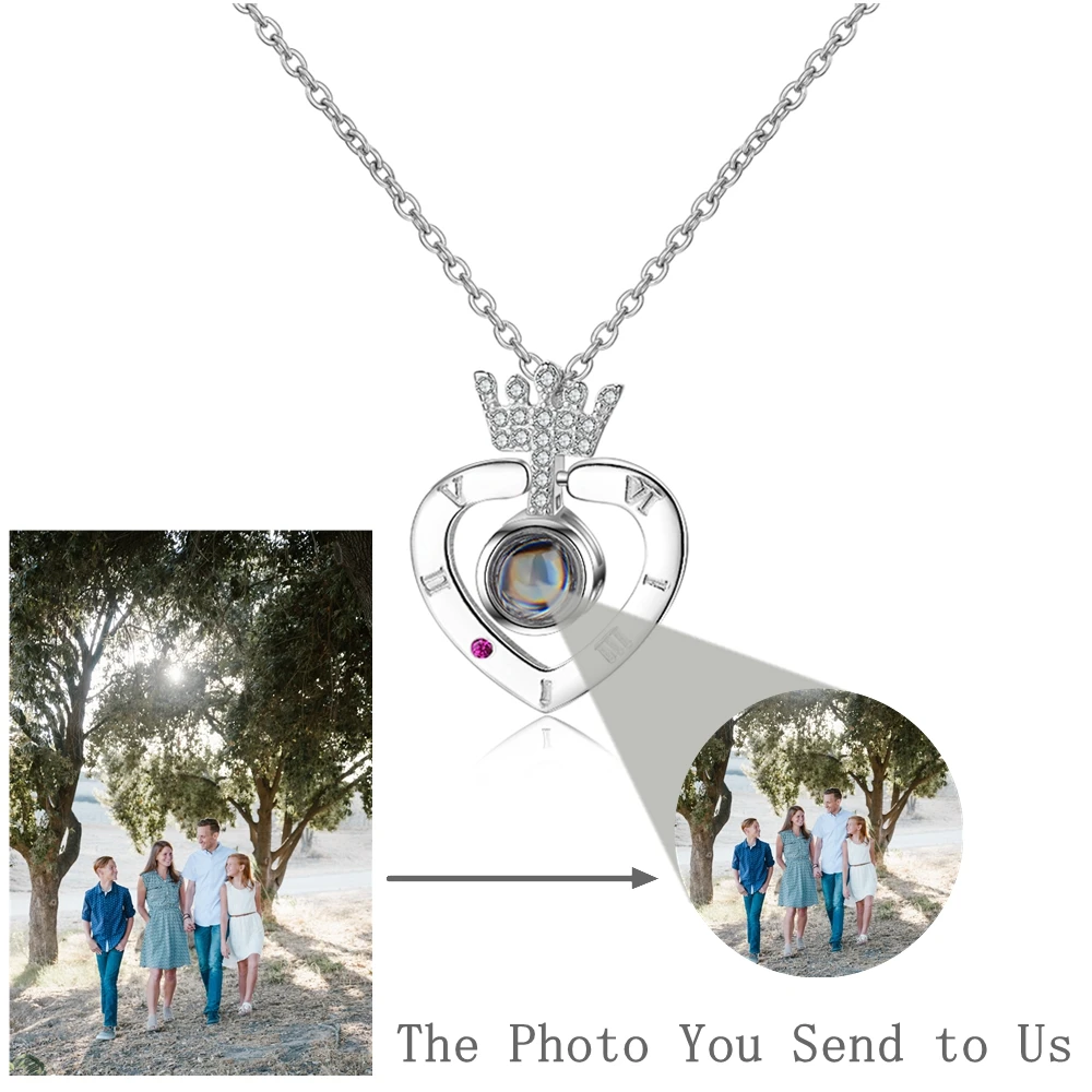 Twinkling Custom Photo Projection Photo Necklace for Women Heart Pendant Necklace 925 Silver Mother's Day Birthday Gift New
Twinkling Custom Photo Projection Photo Necklace for Women Heart Pendant Necklace 925 Silver Mother's Day Birthday Gift New