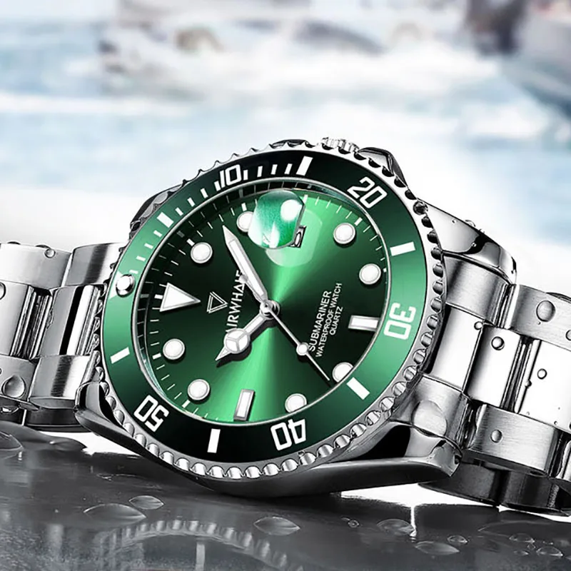 2023 New Mens Quartz Watches Trendy Business Stainless Steel 30m Waterproof Sport Watch Luxury Brand Green Luminous Reloj Hombre
2023 New Mens Quartz Watches Trendy Business Stainless Steel 30m Waterproof Sport Watch Luxury Brand Green Luminous Reloj Hombre