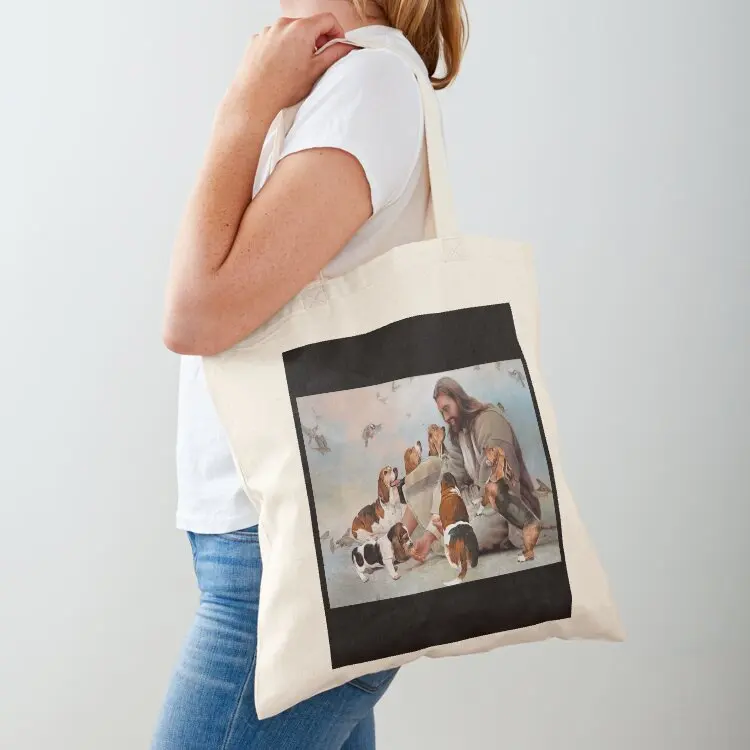 God surrounded by Basset Hound angels Gift for you - Jesus Basset Hound Tote Bag sac pour femme tote bag women
God surrounded by Basset Hound angels Gift for you - Jesus Basset Hound Tote Bag sac pour femme tote bag women