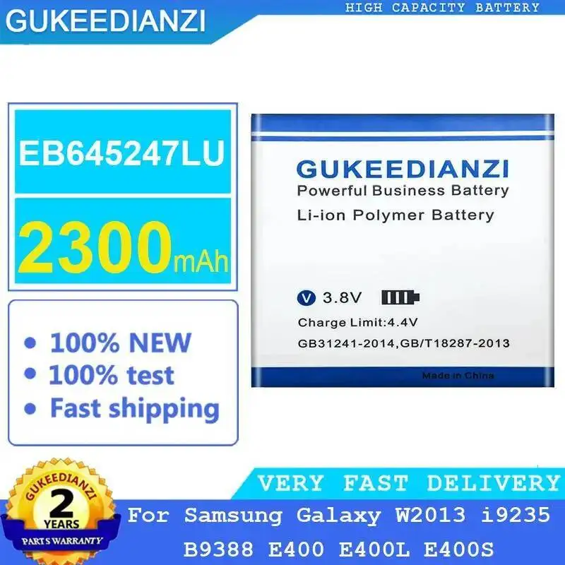 Аккумулятор мобильного телефона EB645247LU 2300 мАч для Samsung Galaxy W2013 I9235 B9388 E400 E400L E400S
Аккумулятор мобильного телефона EB645247LU 2300 мАч для Samsung Galaxy W2013 I9235 B9388 E400 E400L E400S