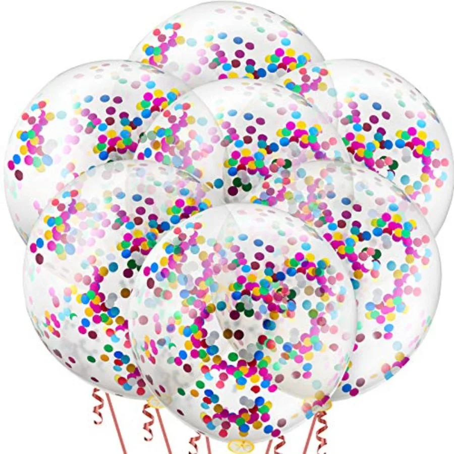 10 Pack 36 Inch Jumbo Confetti Sequin Balloons Rainbow Multicolor Giant Latex Balloons with Glitter for Birthdays, Weddings, En
10 Pack 36 Inch Jumbo Confetti Sequin Balloons Rainbow Multicolor Giant Latex Balloons with Glitter for Birthdays, Weddings, En
