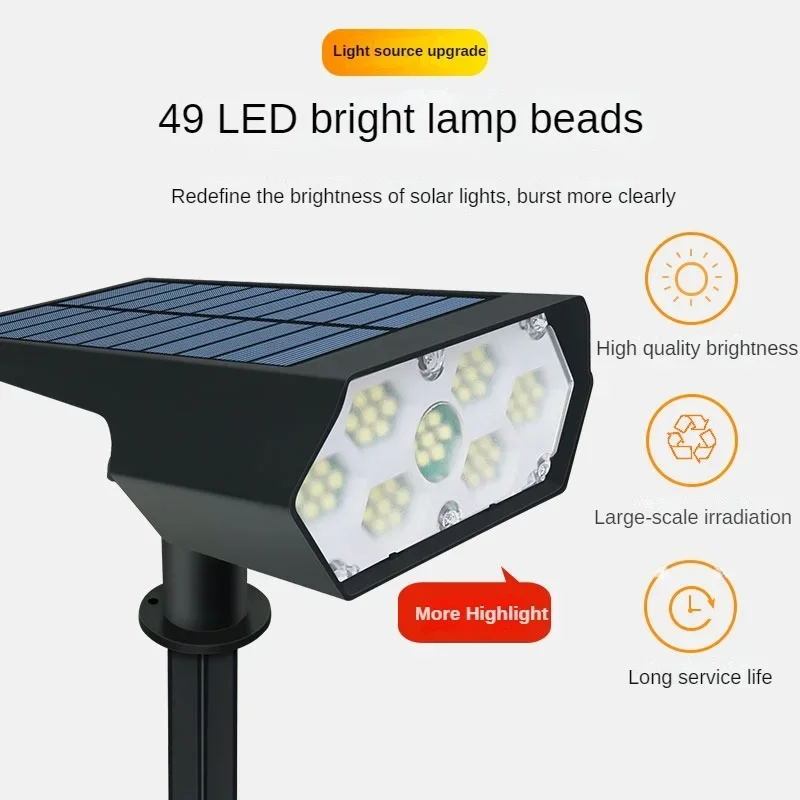 Solar lawn spotlights waterproof super bright adjustable outdoor garden ground lights villa passage decorative wall lights
Solar lawn spotlights waterproof super bright adjustable outdoor garden ground lights villa passage decorative wall lights