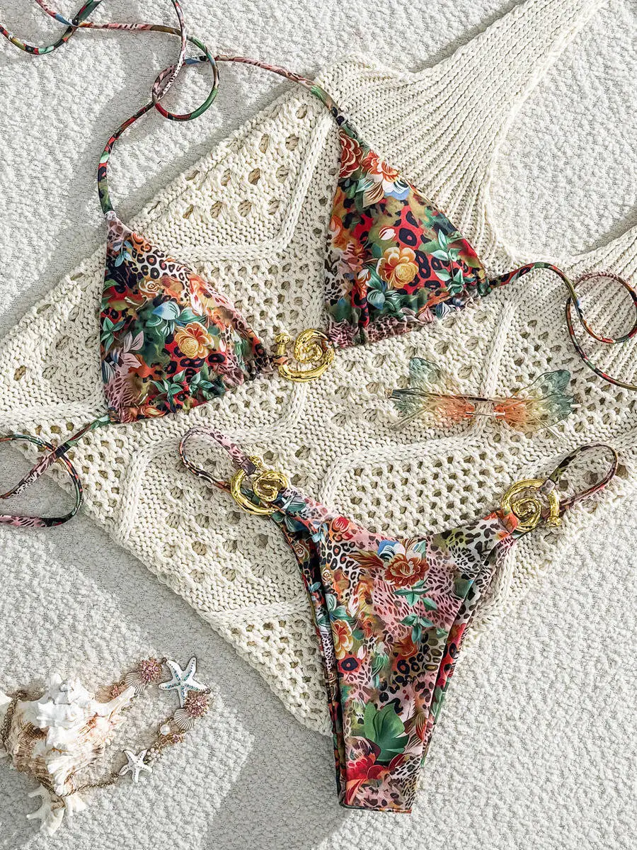 2026 New Printed Bikini Sexy Backless Beach Swimsuit Separate Design Sports Yoga Fitness Fans Supplies Brand Unisex
2026 New Printed Bikini Sexy Backless Beach Swimsuit Separate Design Sports Yoga Fitness Fans Supplies Brand Unisex