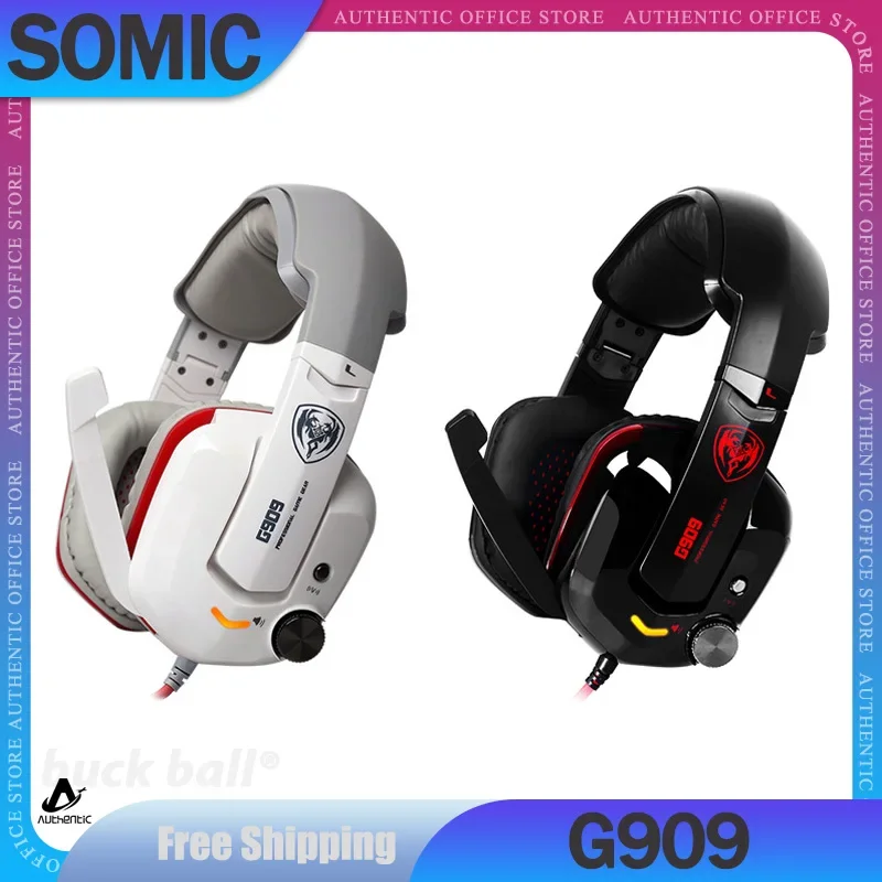 Игровые наушники Somic G909, Usb7.1, легкая гарнитура с микрофоном, шумоподавление, сабвуфер, бас, FPS, SCGO, LOL, игровые наушники
Игровые наушники Somic G909, Usb7.1, легкая гарнитура с микрофоном, шумоподавление, сабвуфер, бас, FPS, SCGO, LOL, игровые наушники