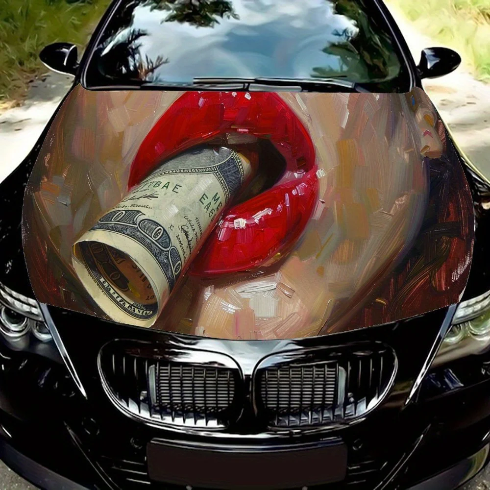 Deadly red lips car hood stickers, waterproof self-adhesive, scratch resistant, easy to stick, durable car PVC stickers, car dec
Deadly red lips car hood stickers, waterproof self-adhesive, scratch resistant, easy to stick, durable car PVC stickers, car dec
