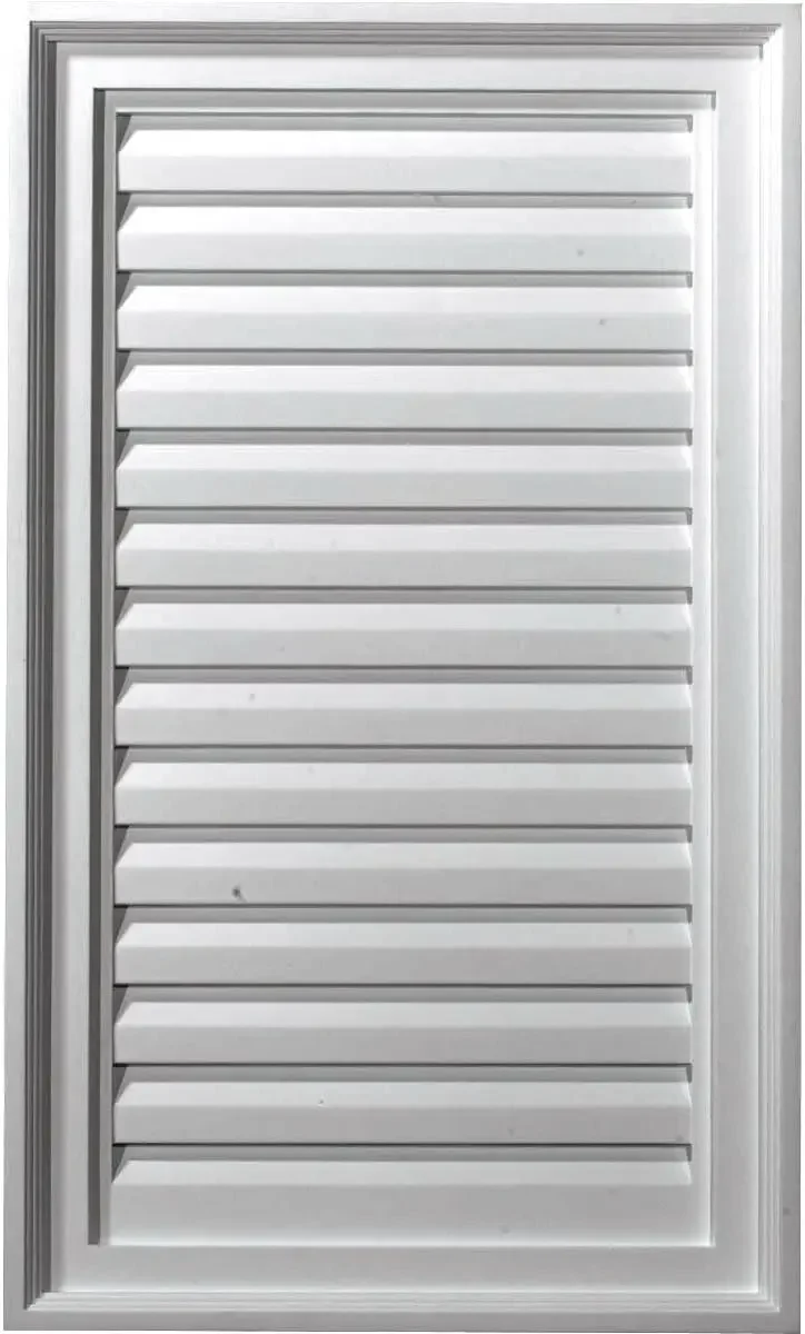 18"W x 25"H Rectangle Urethane Gable Vent Louver, Non-Functional
18"W x 25"H Rectangle Urethane Gable Vent Louver, Non-Functional