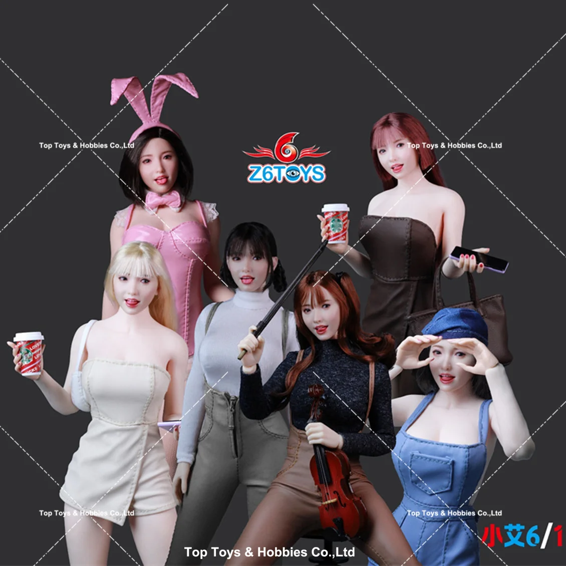 Z6TOYS ZC017 1/6 Scale Asian Girl Head Sculp with Movable Eyes Replaceable Tongues Fit 12'' Female Soldier Action Figure Body
Z6TOYS ZC017 1/6 Scale Asian Girl Head Sculp with Movable Eyes Replaceable Tongues Fit 12'' Female Soldier Action Figure Body