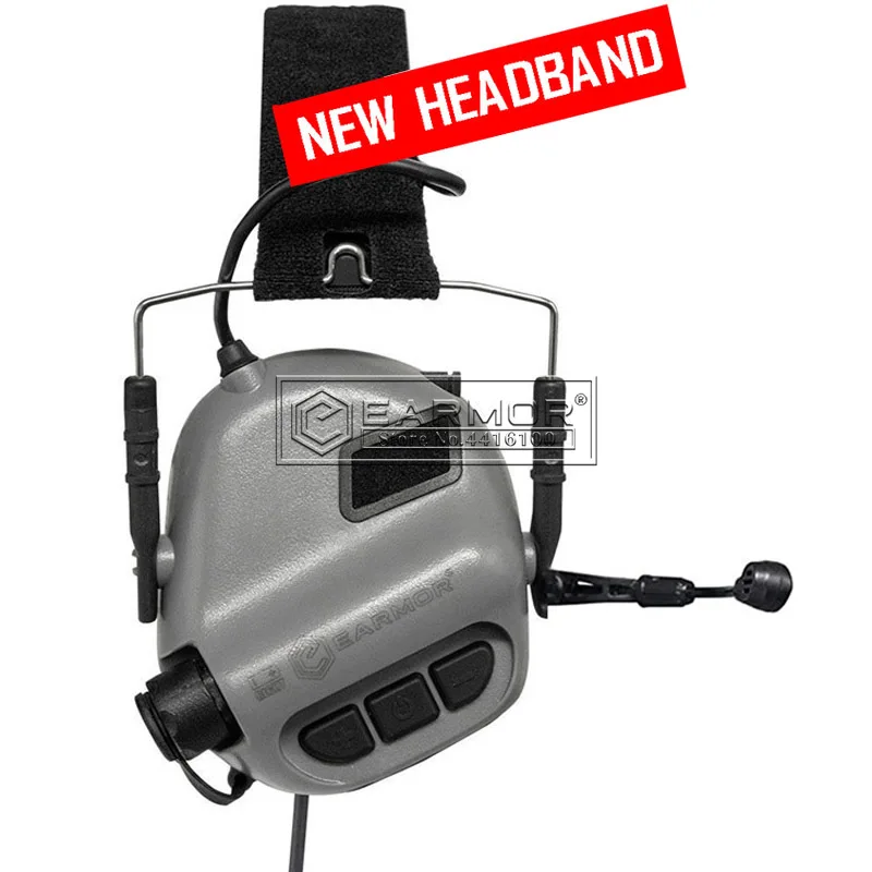 OPSMEN EARMOR M32 MOD4 Tactical Headsets Cadet Grey New Headband for Shooting Noise Reduction Communication Headphone
OPSMEN EARMOR M32 MOD4 Tactical Headsets Cadet Grey New Headband for Shooting Noise Reduction Communication Headphone