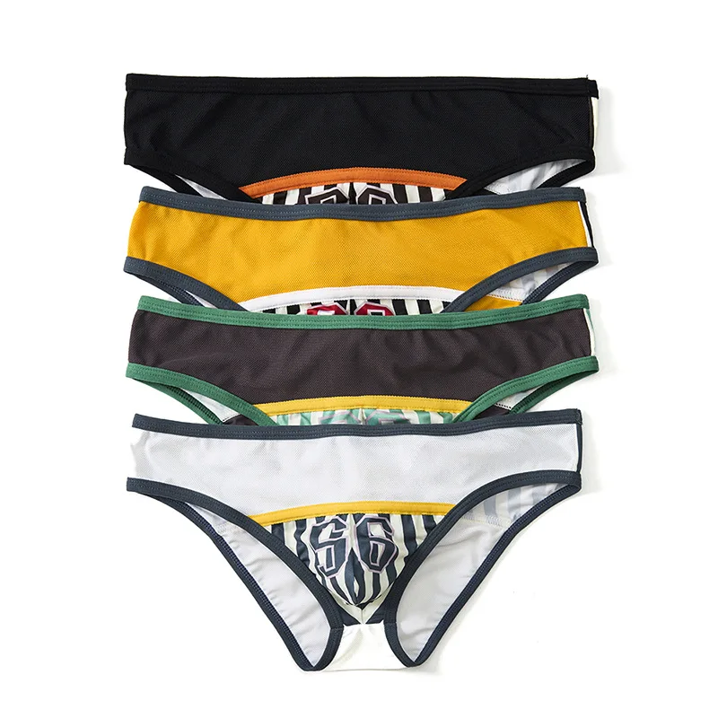 2025 fashionable men's spliced low-rise underwear, color-matching printed briefs
2025 fashionable men's spliced low-rise underwear, color-matching printed briefs