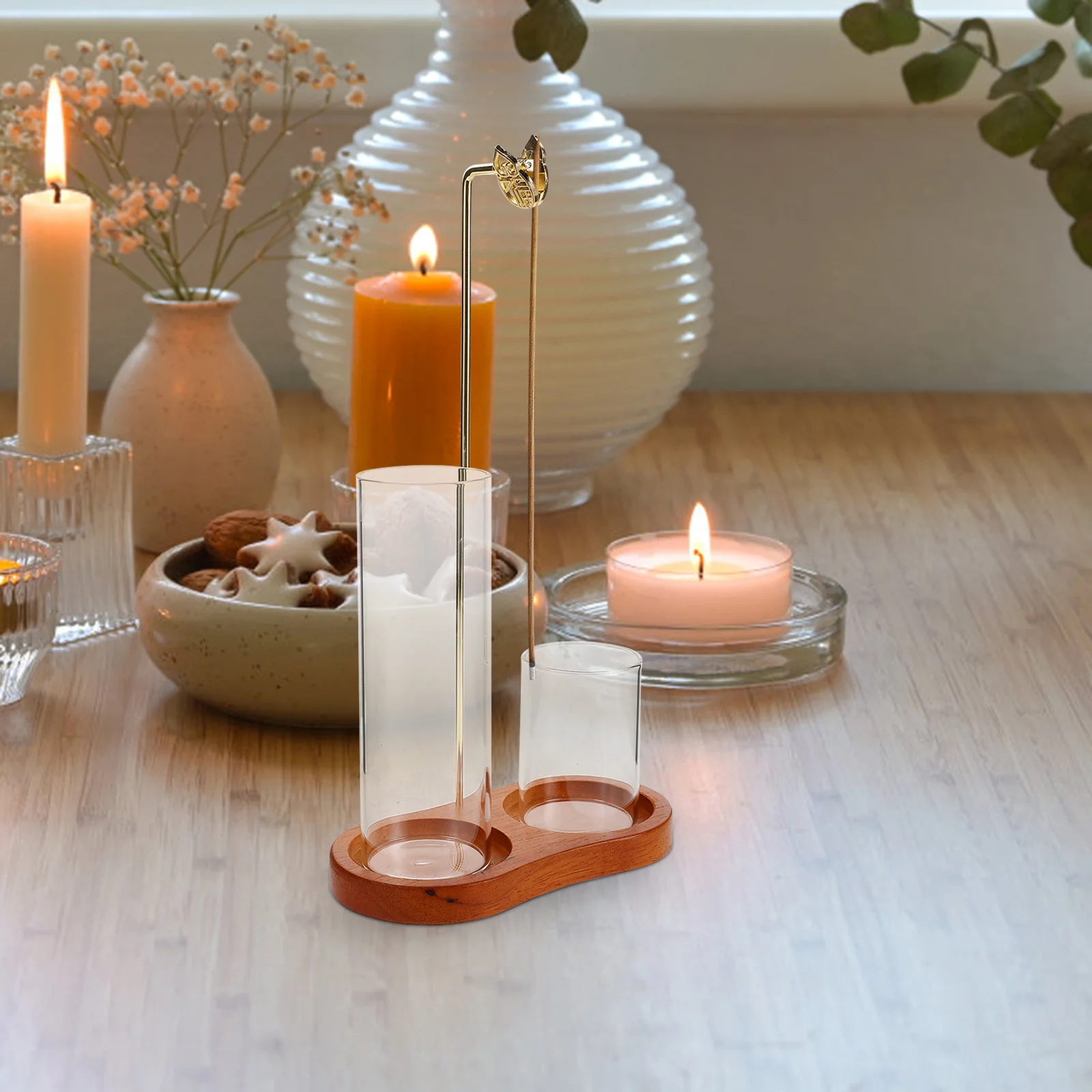 Wooden Incense Burner For Cone Stick Backflow Aromatherapy Home Decor Yoga Spa Portable Metal Tray Stand Retro Zen Censer Holder
Wooden Incense Burner For Cone Stick Backflow Aromatherapy Home Decor Yoga Spa Portable Metal Tray Stand Retro Zen Censer Holder