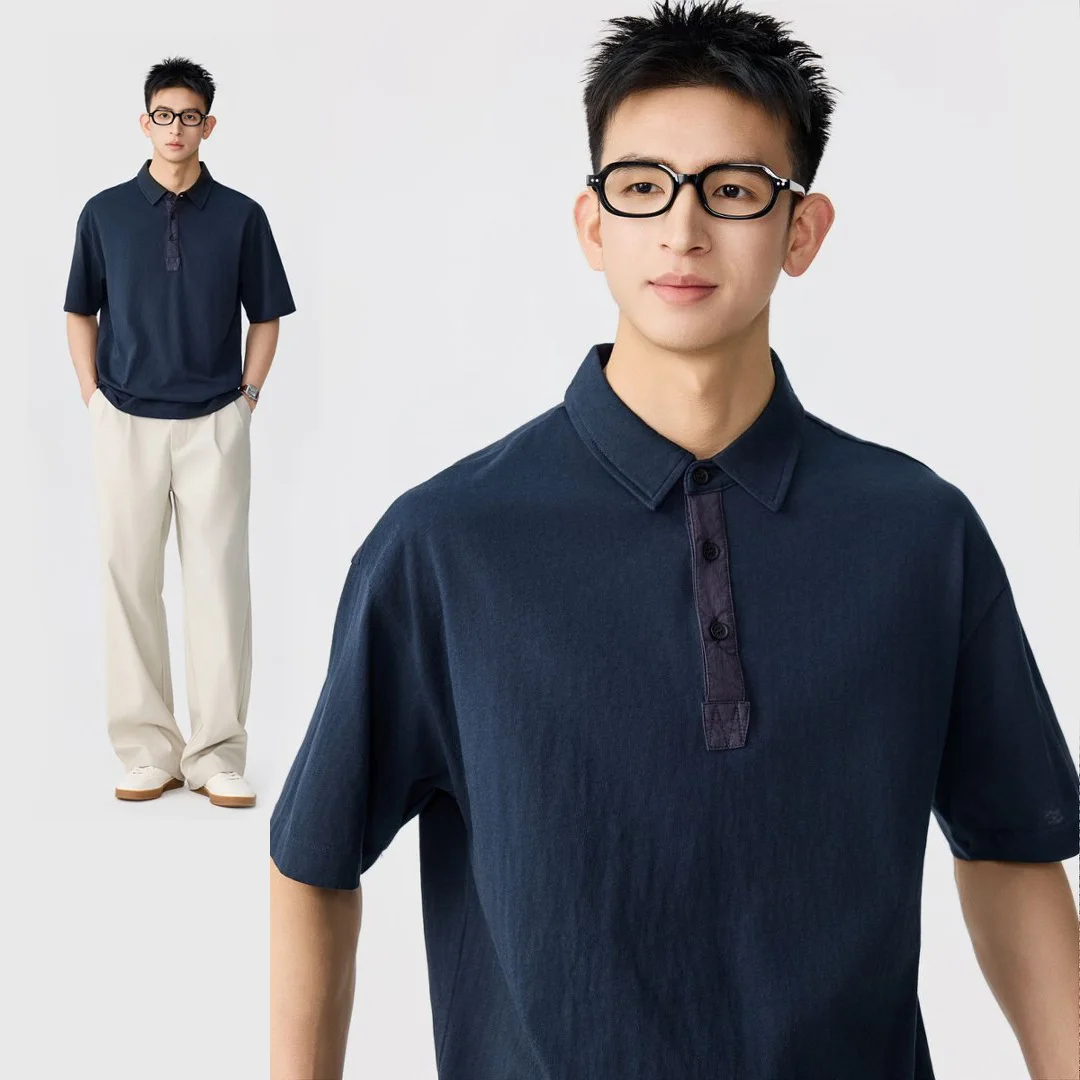 Fashion Vintage Business Casual Polo Shirt Men Summer Fashion Short Sleeve Loose Casual T-shirt Commute Tshirt
Fashion Vintage Business Casual Polo Shirt Men Summer Fashion Short Sleeve Loose Casual T-shirt Commute Tshirt