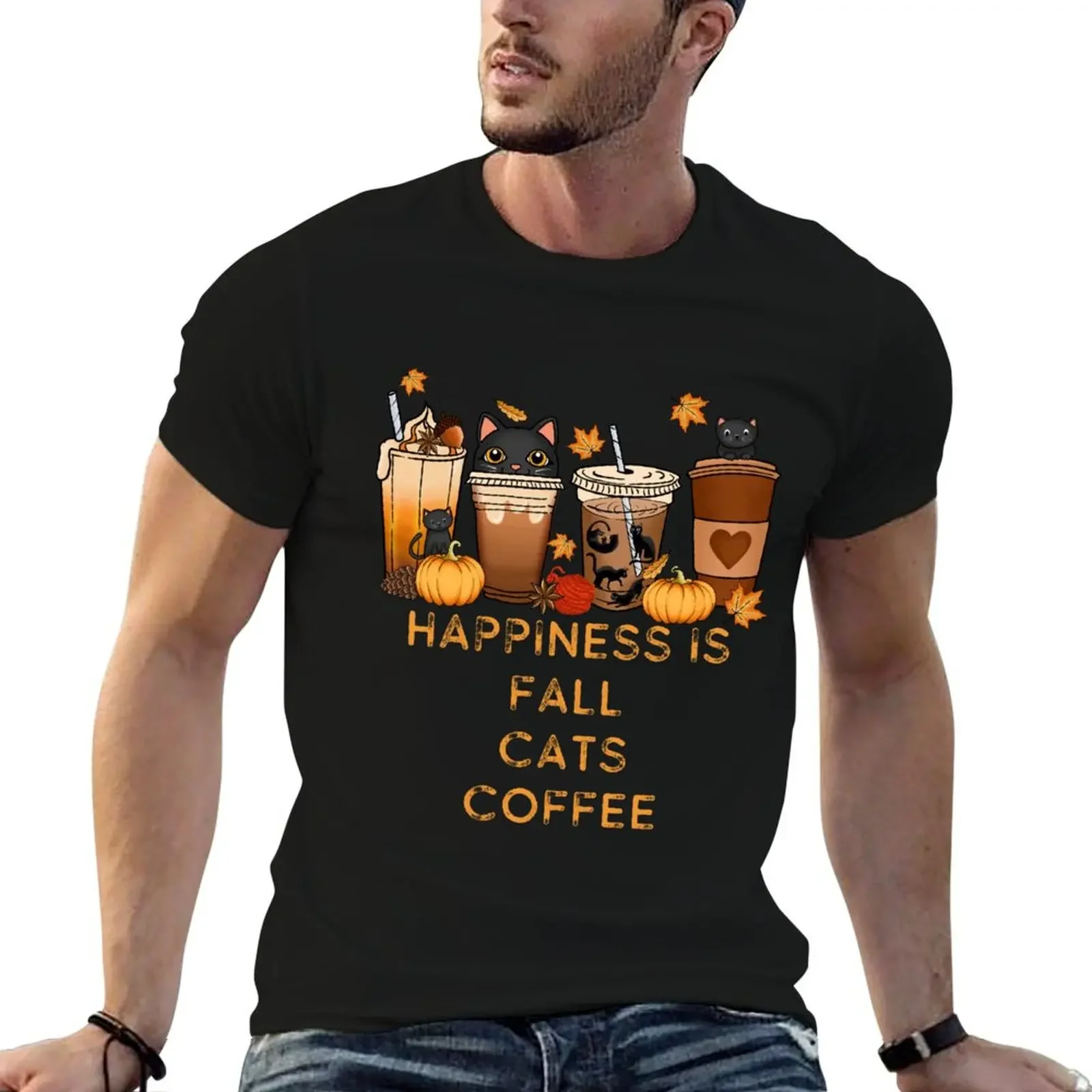 Happiness Is Fall Cats And Coffee T-Shirt sublime gifts for boyfriend boys animal print plain anime shirts men
Happiness Is Fall Cats And Coffee T-Shirt sublime gifts for boyfriend boys animal print plain anime shirts men