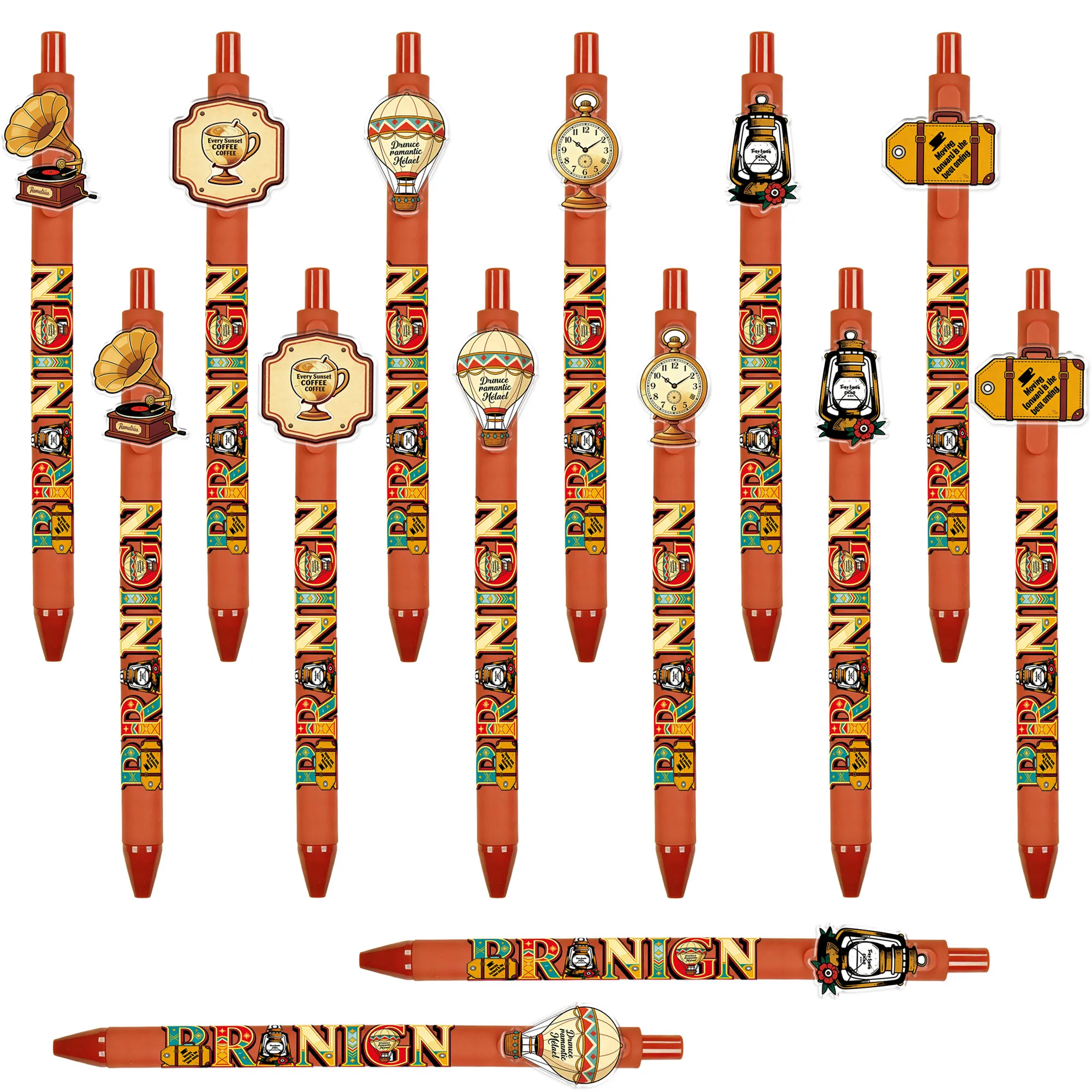 6 PCS / 14 PCS American Retro Pattern Ballpoint Pens - Retrospective Classic Office Signature Pens
6 PCS / 14 PCS American Retro Pattern Ballpoint Pens - Retrospective Classic Office Signature Pens