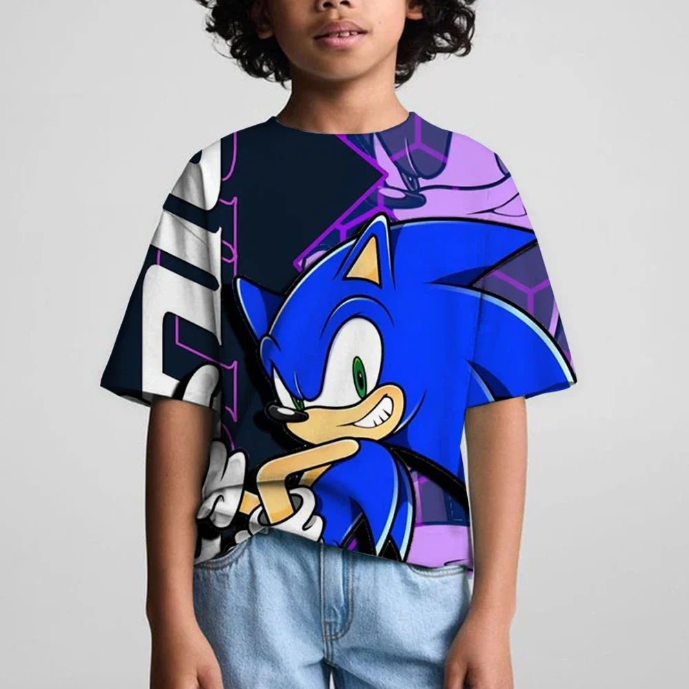 Summer Children T-shirt Tops New Cartoon Anime Tshirt Kids Clothing Boys Girls Cartoon Game Boy Boys Sonic 3D Printing Clothes
Summer Children T-shirt Tops New Cartoon Anime Tshirt Kids Clothing Boys Girls Cartoon Game Boy Boys Sonic 3D Printing Clothes