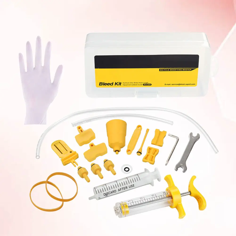 1Set Brake Oil Bleed Tool Kit Hydraulic Disc Bike Brake Filling Professional Repair Tool Enhanced Plastic Resistant to Oil
1Set Brake Oil Bleed Tool Kit Hydraulic Disc Bike Brake Filling Professional Repair Tool Enhanced Plastic Resistant to Oil