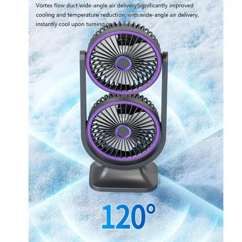D0AB Desk Fan USB Rechargeable Quiet Cooling Fan Portable Desk Fan Portable Double
D0AB Desk Fan USB Rechargeable Quiet Cooling Fan Portable Desk Fan Portable Double