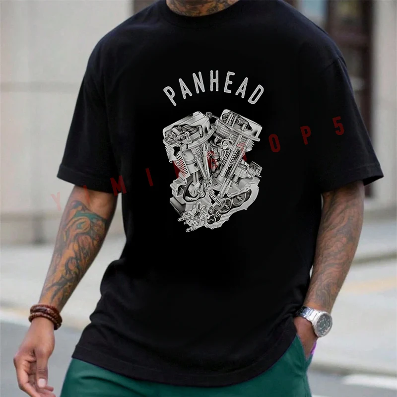 Vintage PanHead V-Twin Engine Cutaway Motorcycle Cotton Men's Moto T-shirt Fashion Casual Summer Comfortable Short Sleeve Tops
Vintage PanHead V-Twin Engine Cutaway Motorcycle Cotton Men's Moto T-shirt Fashion Casual Summer Comfortable Short Sleeve Tops