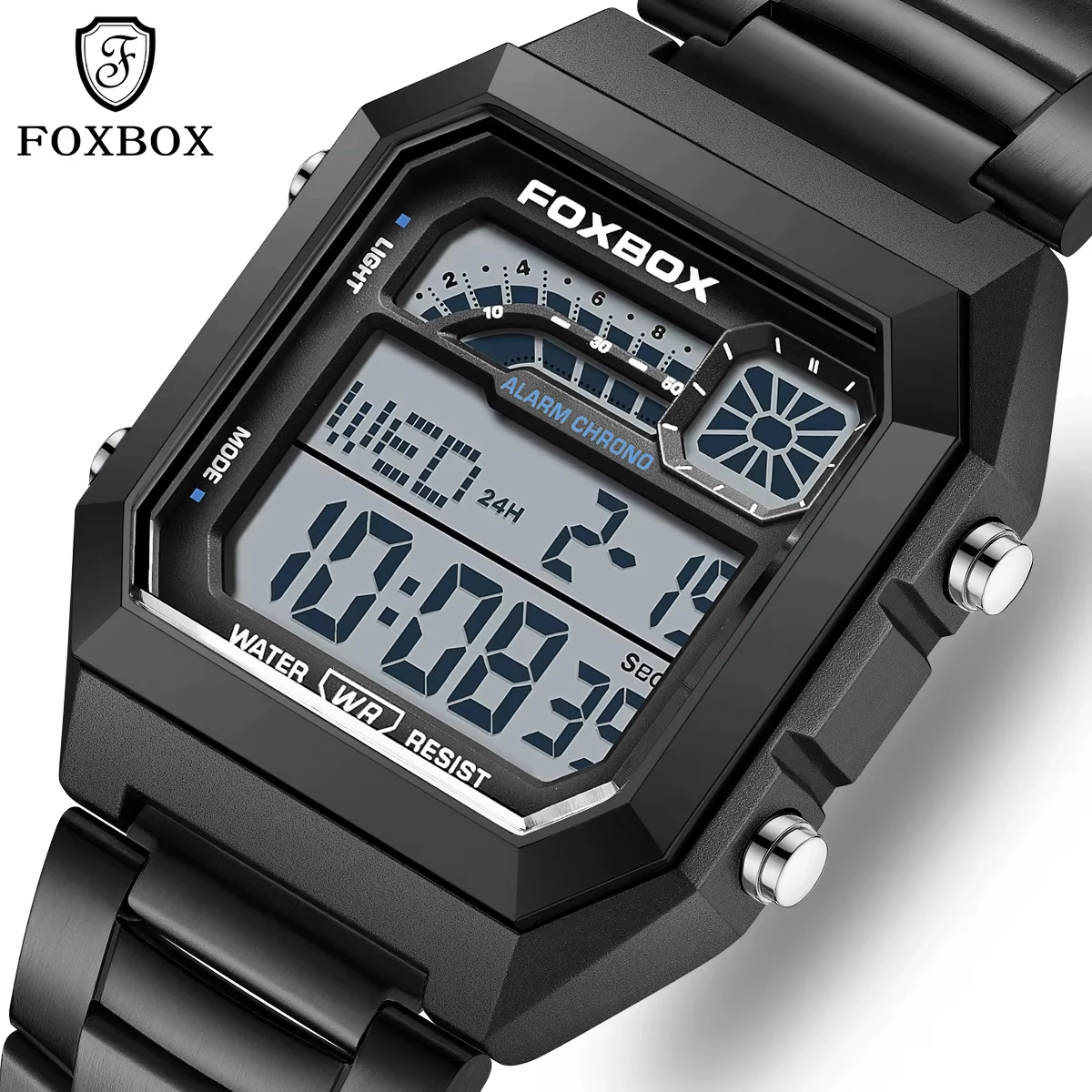 Мужские часы FOXBOX, лучший бренд, роскошные деловые цифровые часы, модные светодиодные часы, светящиеся электронные часы из нержавеющей стали для мужчин
Мужские часы FOXBOX, лучший бренд, роскошные деловые цифровые часы, модные светодиодные часы, светящиеся электронные часы из нержавеющей стали для мужчин