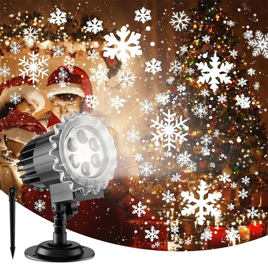 HD Dynamic Snowflake Christmas Projector Lights Outdoor Waterproof Holiday Super Bright LED Snowfall Light Projection
HD Dynamic Snowflake Christmas Projector Lights Outdoor Waterproof Holiday Super Bright LED Snowfall Light Projection