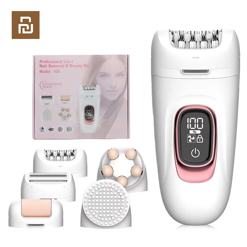 Xiaomi Youpin 956 Lady Shaver 5 In1 Grooming Kit Painless IPX7 Waterproof Shaver for Women Body Lady Shaver Electric Epilator
Xiaomi Youpin 956 Lady Shaver 5 In1 Grooming Kit Painless IPX7 Waterproof Shaver for Women Body Lady Shaver Electric Epilator