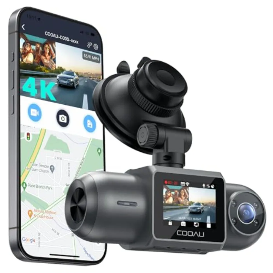 D30S 4K Dash Cam with GPS Wi-Fi Front and Inside Dual 2.5K 1080P Uber Car Camera with Infrared Night Vision Supercapacitor 4 IR
D30S 4K Dash Cam with GPS Wi-Fi Front and Inside Dual 2.5K 1080P Uber Car Camera with Infrared Night Vision Supercapacitor 4 IR