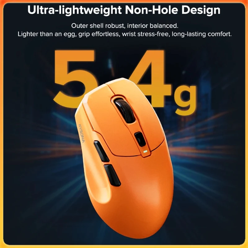 Трехрежимная игровая мышь KYSONA Uranus Pro, 8 кГц, 26000 точек на дюйм, PAW3395, ультрасъемный оптический датчик, веб-драйвер, эргономичный для игр/офиса
Трехрежимная игровая мышь KYSONA Uranus Pro, 8 кГц, 26000 точек на дюйм, PAW3395, ультрасъемный оптический датчик, веб-драйвер, эргономичный для игр/офиса