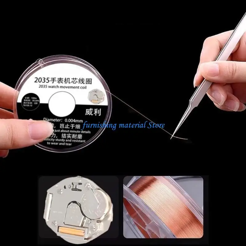 Y5GD 2035 Repair Wire Precisions Watch Movement Rewind Coil Quartzs Watch Movement Repair Accessories Coil for 2035
Y5GD 2035 Repair Wire Precisions Watch Movement Rewind Coil Quartzs Watch Movement Repair Accessories Coil for 2035