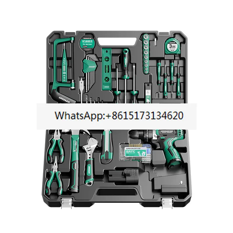 Complete set of home toolbox for maintenance, multifunctional home electrician, carpenter, and drill
Complete set of home toolbox for maintenance, multifunctional home electrician, carpenter, and drill