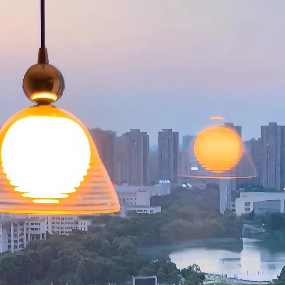 Bauhaus Sunset Glass Pendant Lamps for Bedroom Bedside G9 110V 220V Living Room Hallway Entrance Porch Balcony Hanging Lights
Bauhaus Sunset Glass Pendant Lamps for Bedroom Bedside G9 110V 220V Living Room Hallway Entrance Porch Balcony Hanging Lights